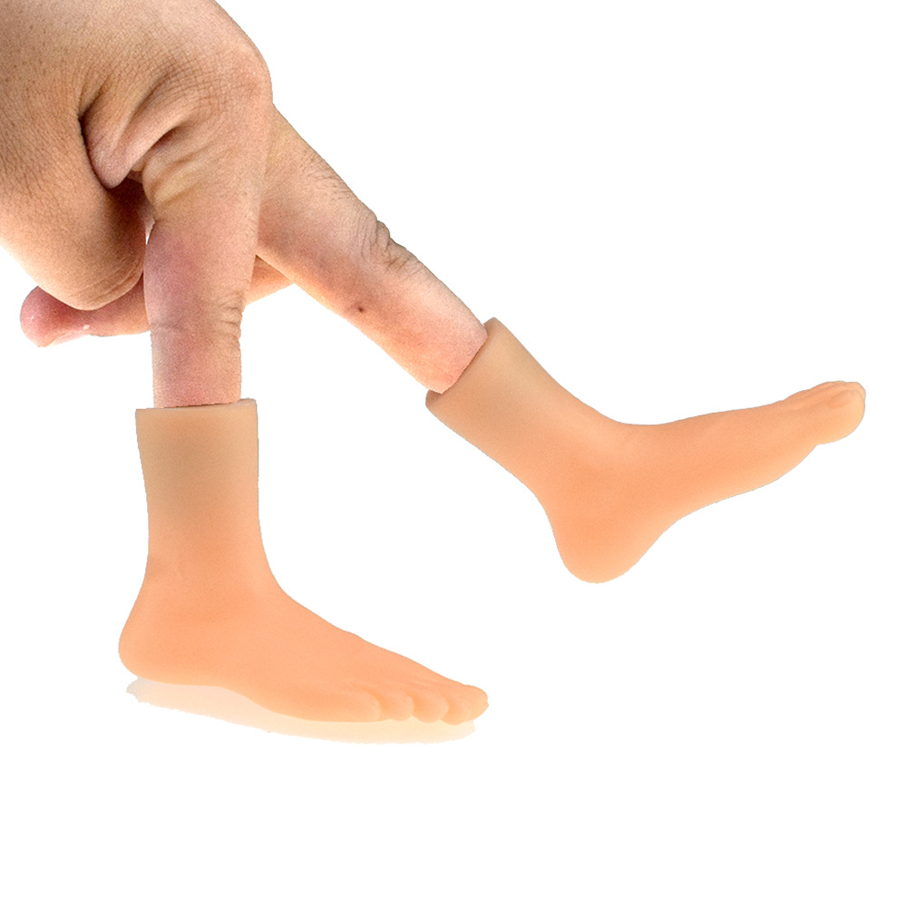 Jouet à cinq doigts, petit doigt, orteil, faux pieds, ouvert, petit doigt, droitier et gaucher, nouveauté