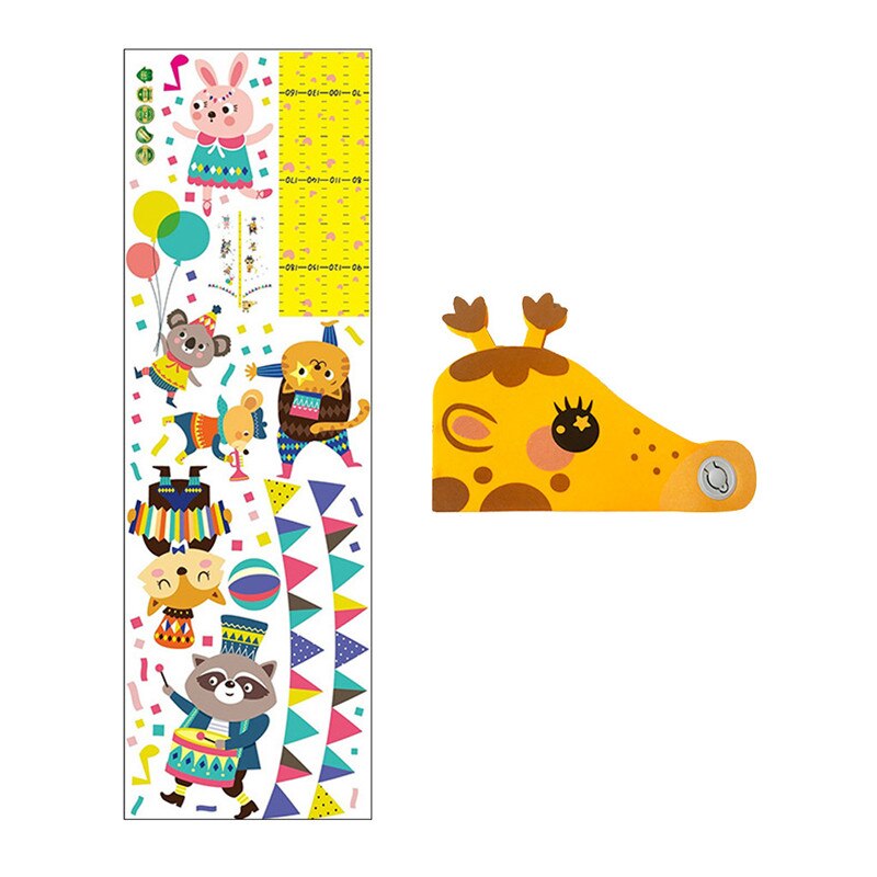 Kinderen Hoogte Gauge Sticker Verwijderbare 3D Hoogte Grafiek Meet Muur Sticker Voor Kids Baby Room #4J06: A