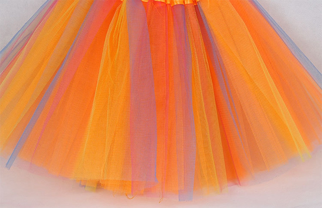 Bambino del bambino Della Ragazza Del Bambino Vestiti Del Bambino Del Bambino Kawaii Multicolore Pannello Esterno del Tutu di Tulle del Pannello Esterno di Balletto Dei Bambini Outfit Costume Della Principessa Pageant abiti