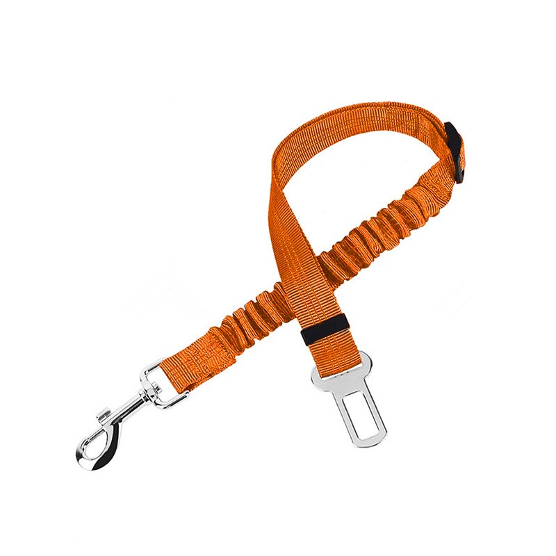 Hond Autogordel Elastische Verstelbaar Leash Riem Voor Huisdier Auto Reizen Hond Kat Veiligheid Touw Pet Travel Essentials Accessoires: orange