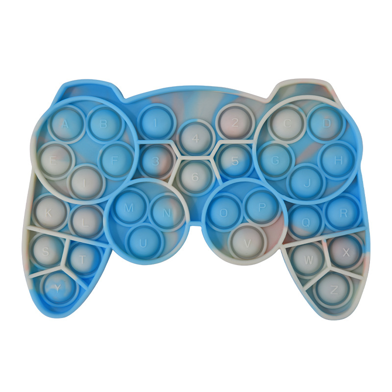 Press Color Ball Fun Toys Infant Teething Decompression Toys Children Press Hand Grip Board: B