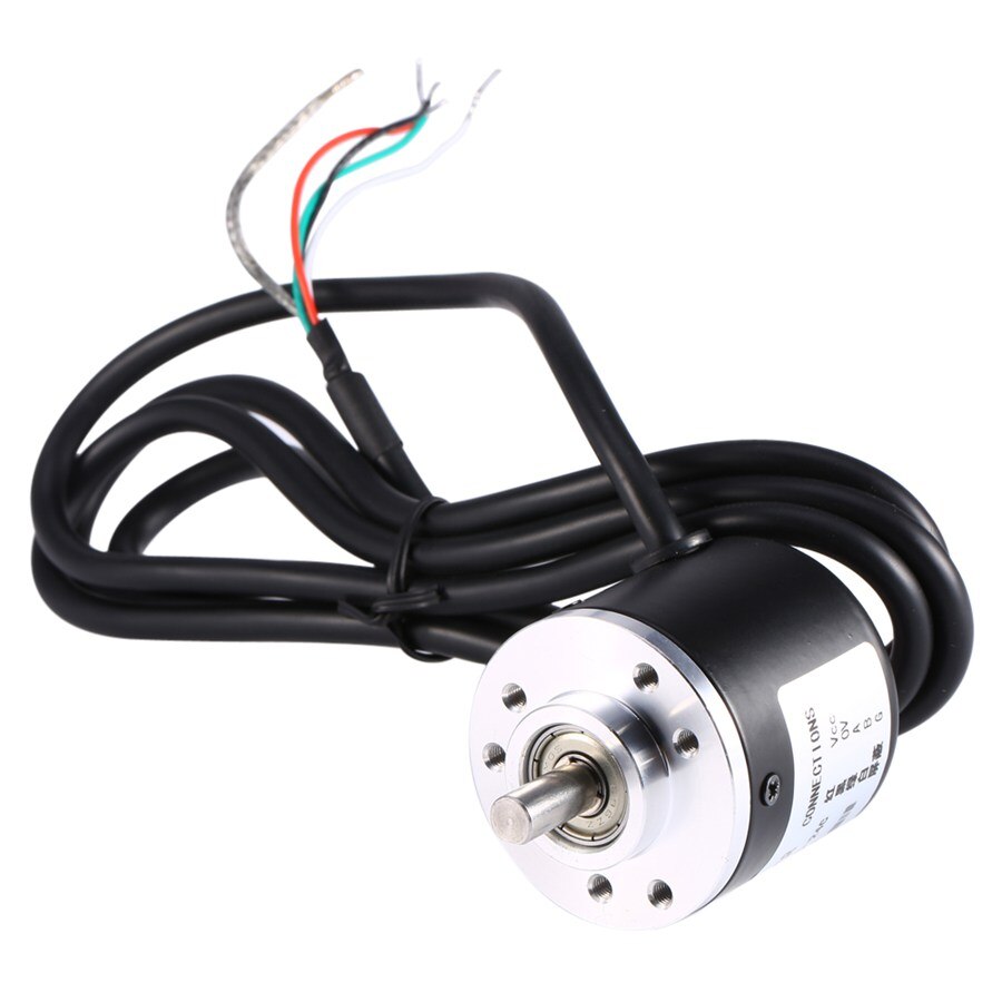 Codeur rotatif optique incrémenté, 600 impulsions, 2 phases, 5-24V, 600 impulsions