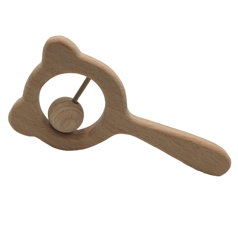 Houten stok 4 wind Suzuki Elm natuurlijke rammelaar tanden baby care kauwgom