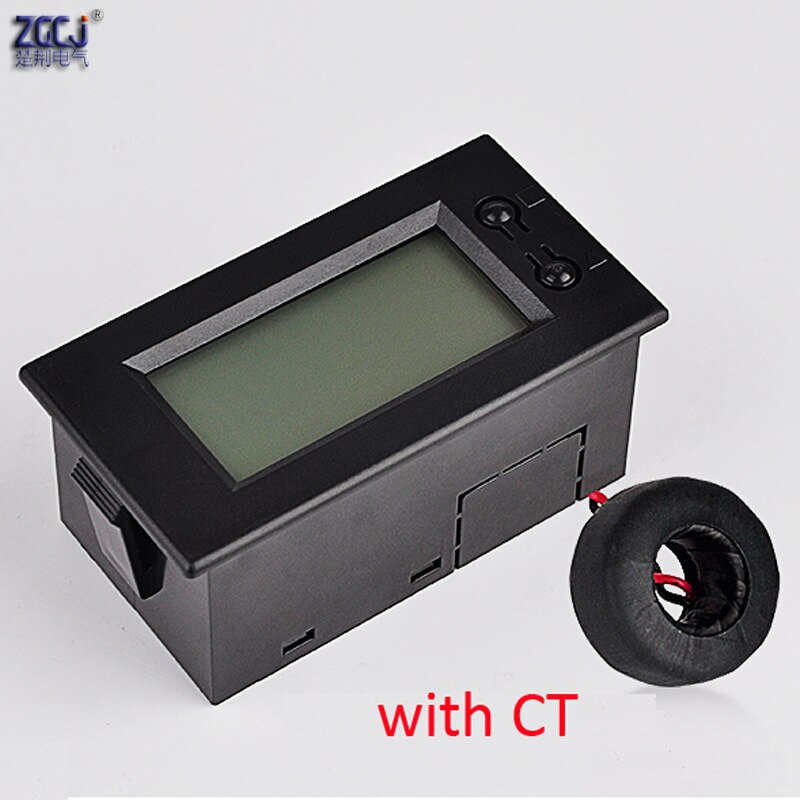 LCD display AC 190-450V, AC 0-100A ampere , voltage ,frequency, apparent power meter A V Hz VA moniter