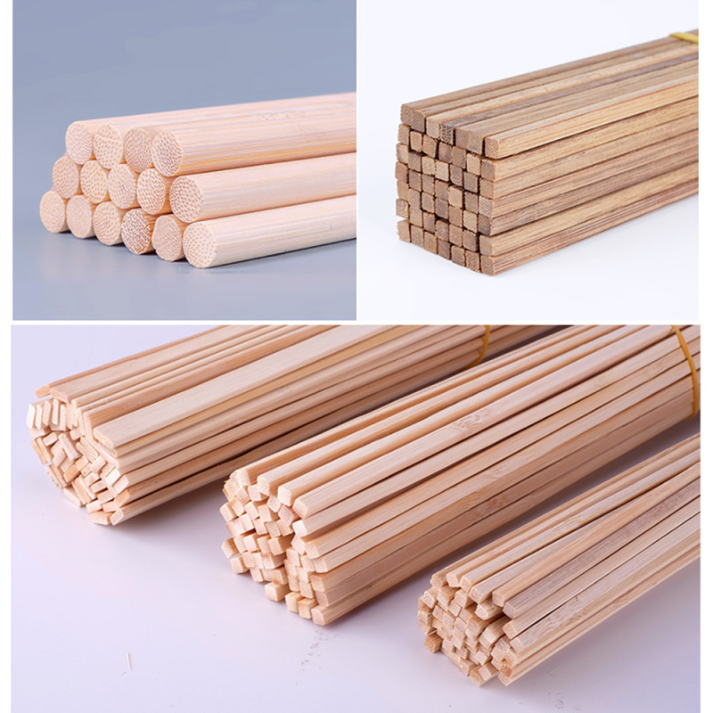 10 pièces/lot de matériel de modèle de construction en bois de bambou, bricolage, meubles artisanaux faits à la main, fabrication de lanternes, ornements