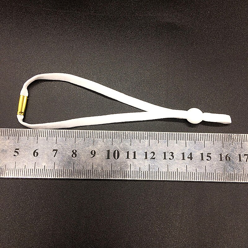 100 stuks elastisch naaiband voor maskers met een verstelbare gesp van ijzer, elastisch oorluskoord voor maskers, oorwarmerkoord, doe-het-zelfbenodigdheden