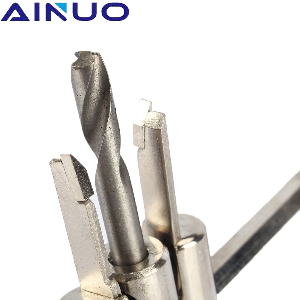 30-130mm Adjustable Metal Wood Circle Hole Saw Drill Bit Cutter Kit DIY Tool Round Cutting Blade Cordless Woodworking