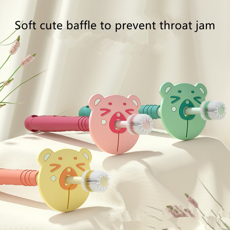 Kinderen Tandenborstel Baby 360 Graden Reinigen Nano Zachte Haar 1-6 Jaar En Een Half Baby Bladverliezende tand Fijn Haar Tandenborstel