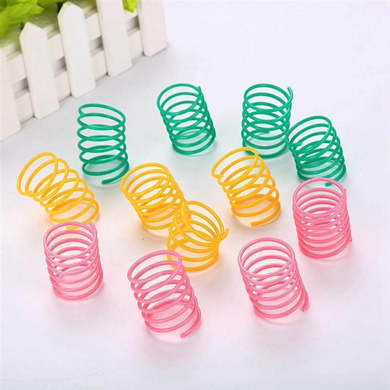 8/10pcs / Lot cat toys interactive Spring Toy Ball Wide Pet Kitten Toy Pet Products Cat Play Supplies Cats Playing Toy Pet