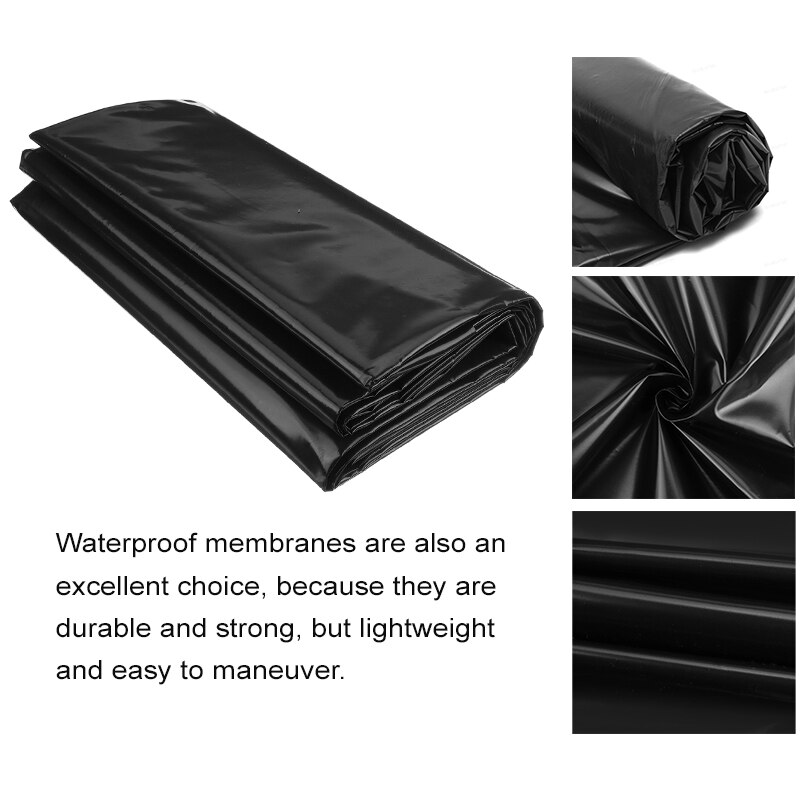 3.5mx5m 0.12mm Fish Pond Liner Garden Pool Reinforced HDPE Heavy Duty Home Landscaping Pool Pond Waterproof Membrane Liner Cloth