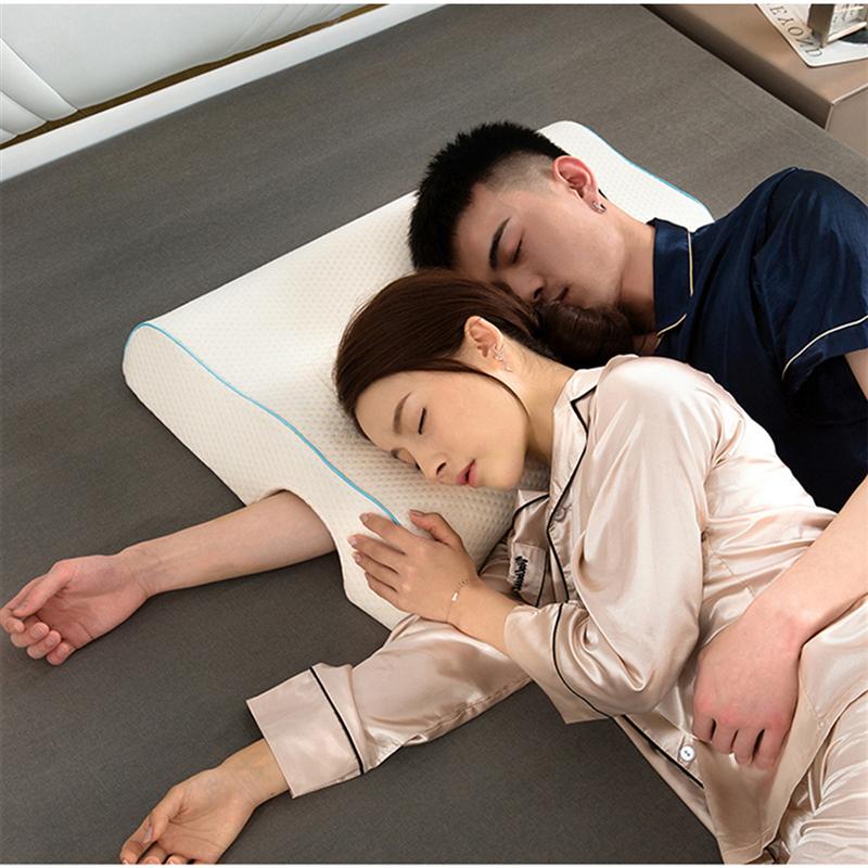 Oreiller en éponge à mémoire de forme, oreiller avec trou pour le bras, Super confortable, pour les amoureux, soulage les douleurs au cou, blanc, gauche, 1 pièce