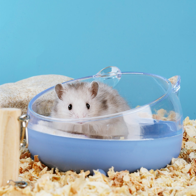 Hamstertoalett chinchilla badehus gylden Bjørn baderom helt gjennomsiktig synsfelt sølebeskyttelse til gerbil andre små skinker