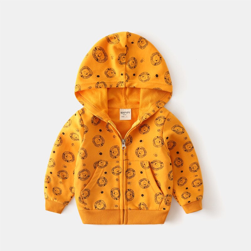 Kids Sweater Hoodies Voor Tiener Meisjes Cartoon Trui Jongens Herfst Winter Kind Sportwear: yellow / 5T-6T