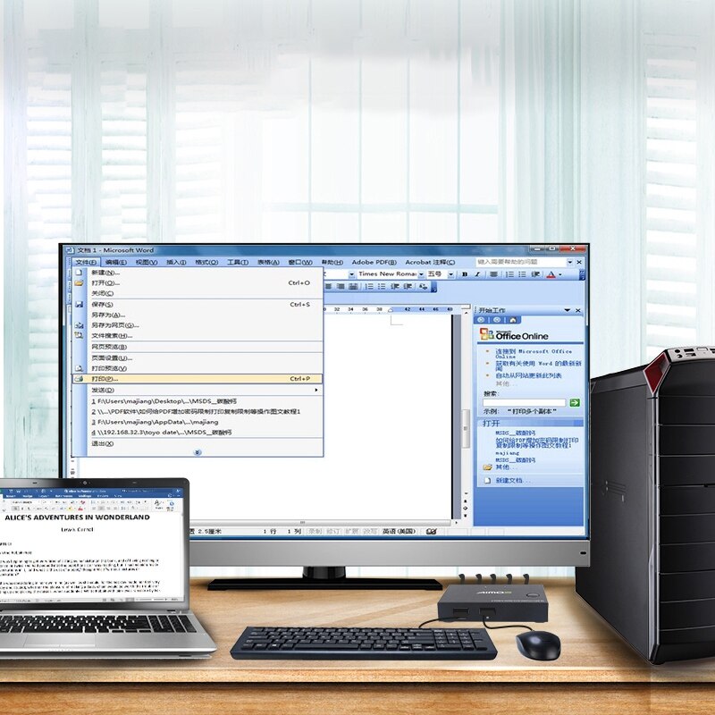 AIMOS KVM Switch HDMI USB 2 Ports PC Computer Switch Keyboard Mouse Switcher Box Support 4K for Laptop, PC, PS4, HDTV: Default Title