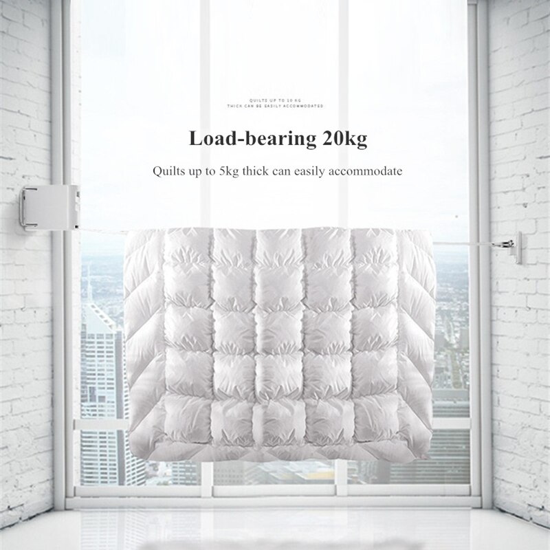 Corde à linge Invisible rétractable, support de séchage magique, pas de perçage pour vêtements d&#39;intérieur et d&#39;extérieur, cintre mural