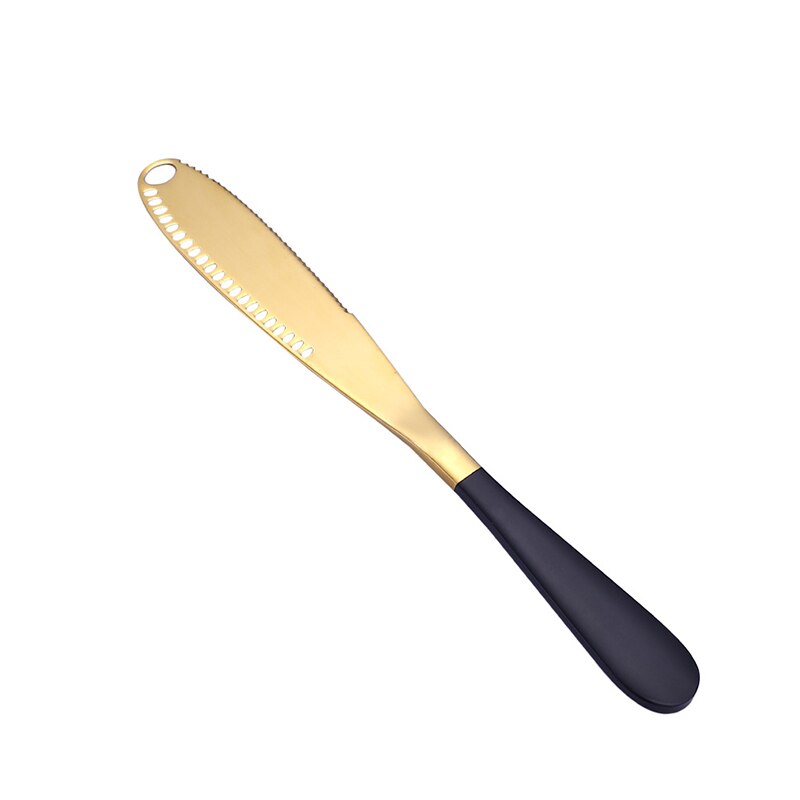 Edelstahl Butter Messer Butter Messer Mit Löcher Multifunktions Nachtisch Kuchen Brot Werkzeuge Besteck Nachtisch Werkzeuge Messer setzt: C