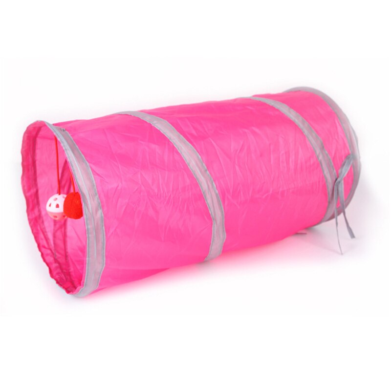 1pcs Pet Cat Tunnel 2 Holes Play Tubes Balls Collapsible Crinkle Kitten Toys pet supplies