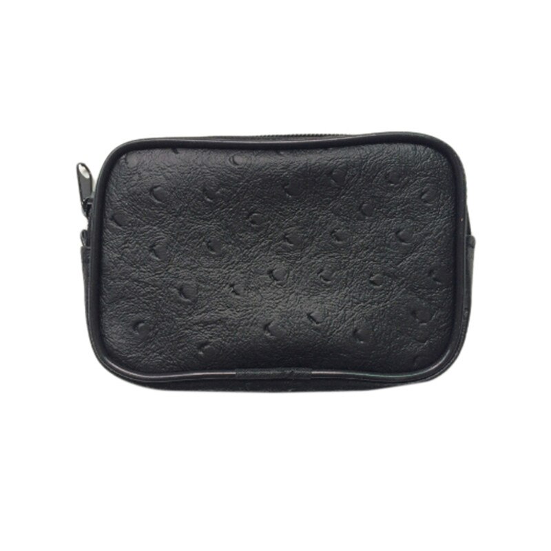 Mini Zachte Mannen Vrouwen Card Coin Sleutelhouder Zip Portemonnee Pouch Wallet Pouch Bag Purse: black