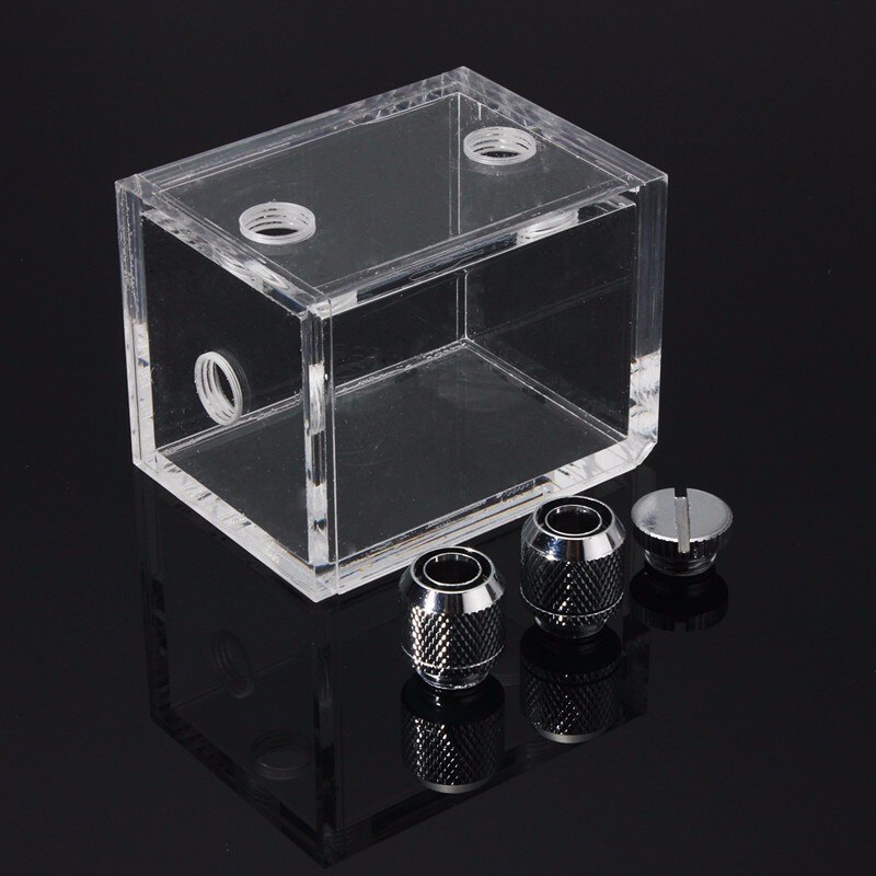 Acrylic Water Tank 220ml CPU Water Block Cooler Water Cooling Radiator for Computer PC CPU