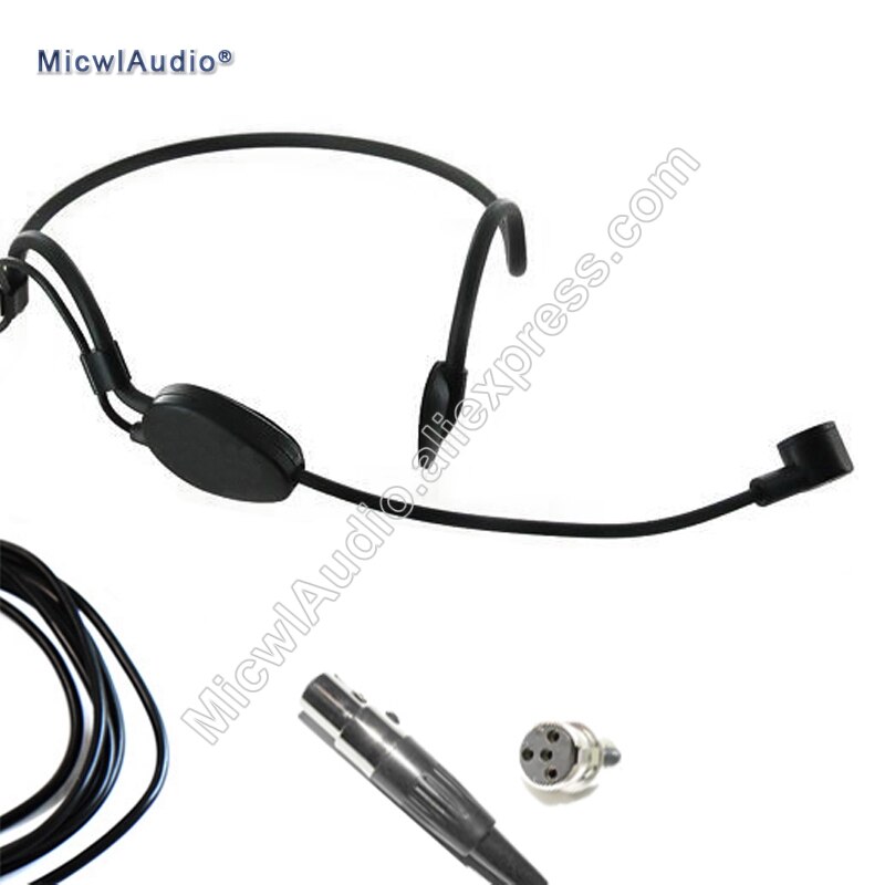 Headworn Condenser ME3 Microphone Headset For AKG Shure Senheiser and Audio Technical Wireless MicwlAudio 005 Black: For Shure