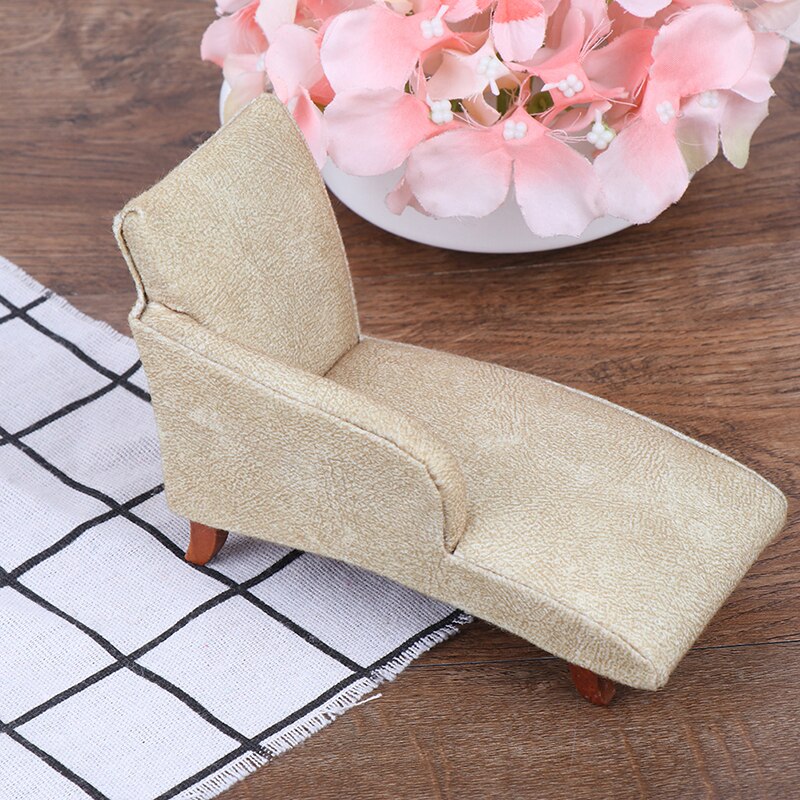 Dollhouse Miniature Sofa Couch Vintage Recliner Bedroom For Obitsu Ornament