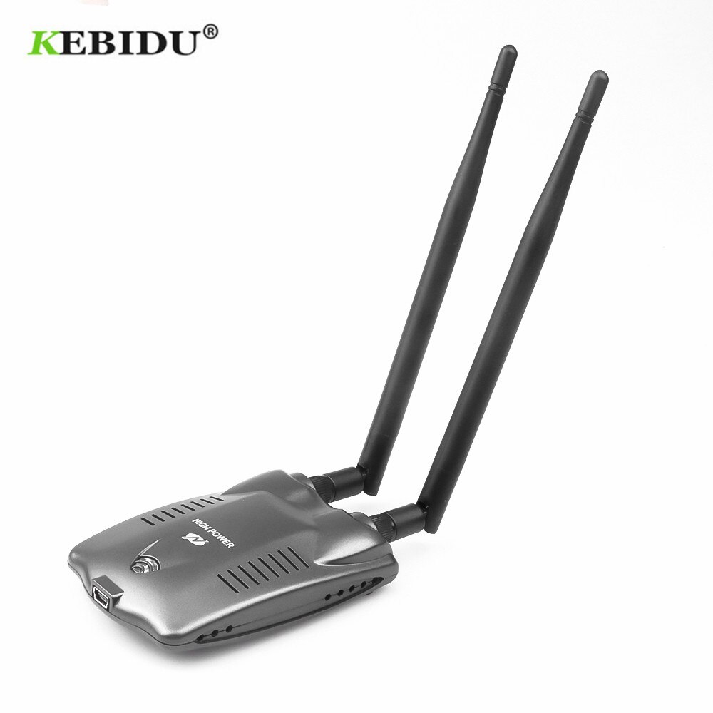Kebidu 3000Mw Pc Draadloze Access Point Usb Wifi Adapter Lange Bereik BT-N9100 Beini Dual Antenne Ralink KBT001450 Netwerkkaart