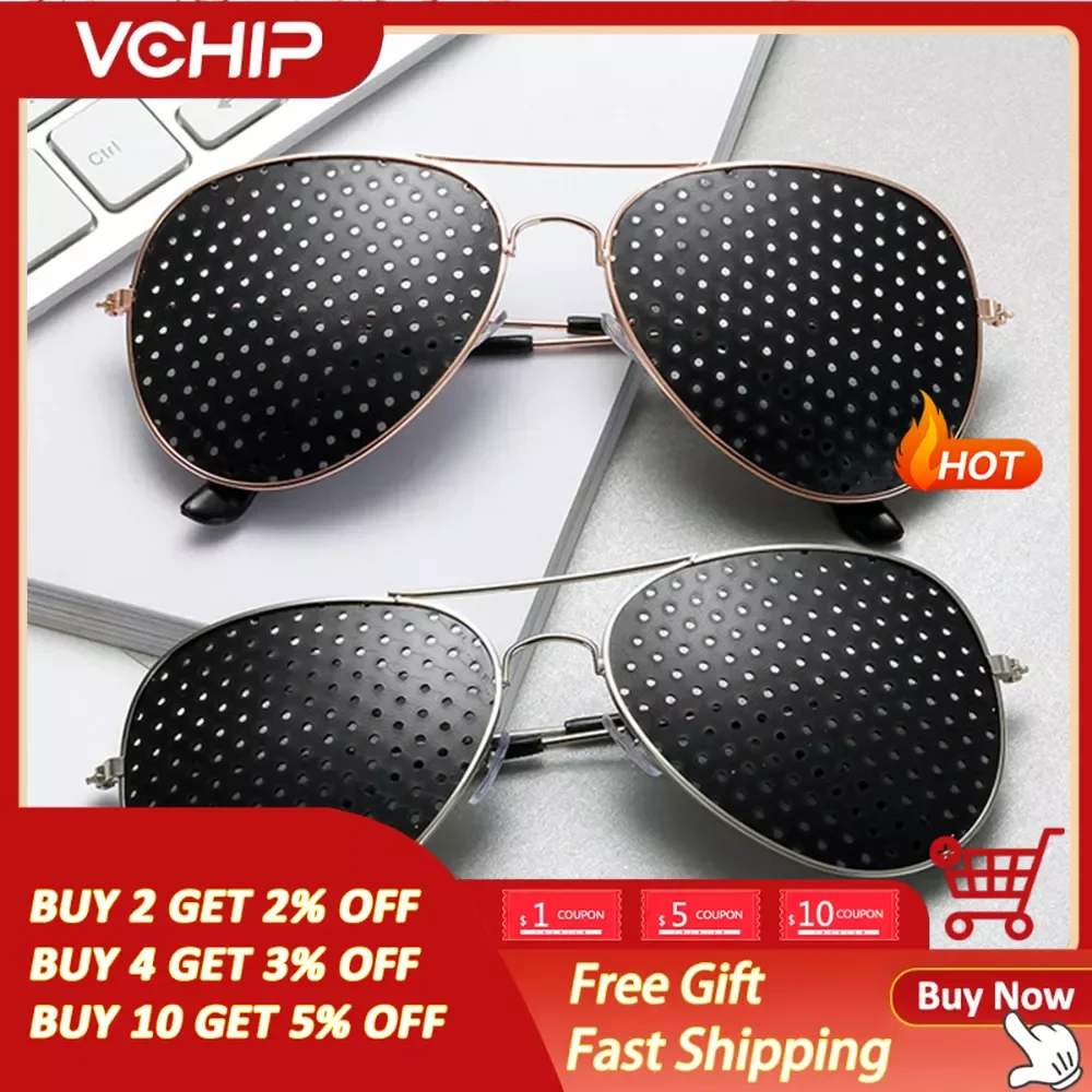 1 Uds. Gafas con agujeros para miopía, gafas de sol estenopeicas, ejercicio ocular, mejora la vista, curación Natural, cuidado de la visión