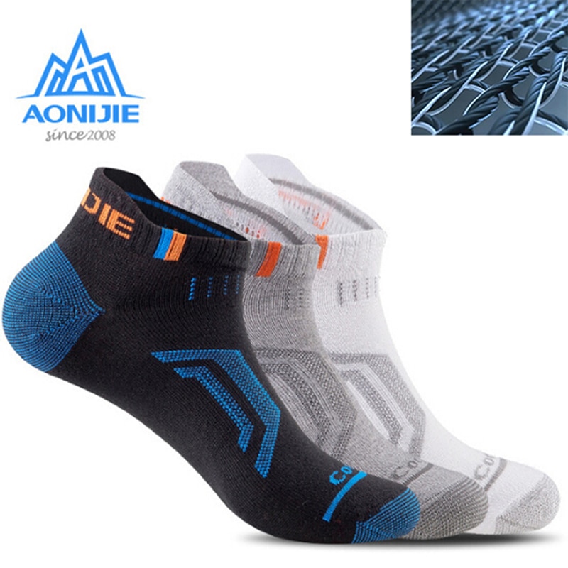 3Pairs Ankle Socks Men Women Outdoor Sports Running Athletic Performance Tab Training Cushion Low Show Compression Walking Socks