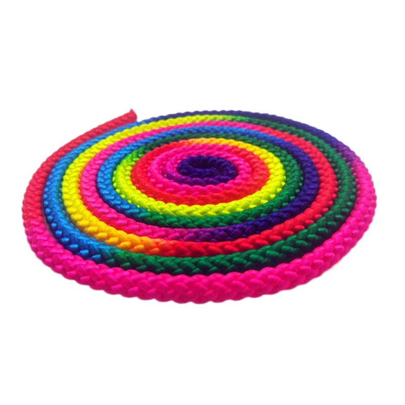 Farbe Rhythmische Gymnastik Seil Feine Farbe Gymnastik Seil Feine Gymnastik Requisiten Bunte Gymnastik Sieben-farbe tanzen Fitness
