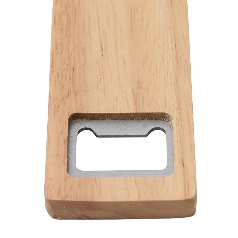 Abrebotellas de madera abridor de botellas de mano estándar resistente al agua y abrebotellas de cerveza de madera artesanal