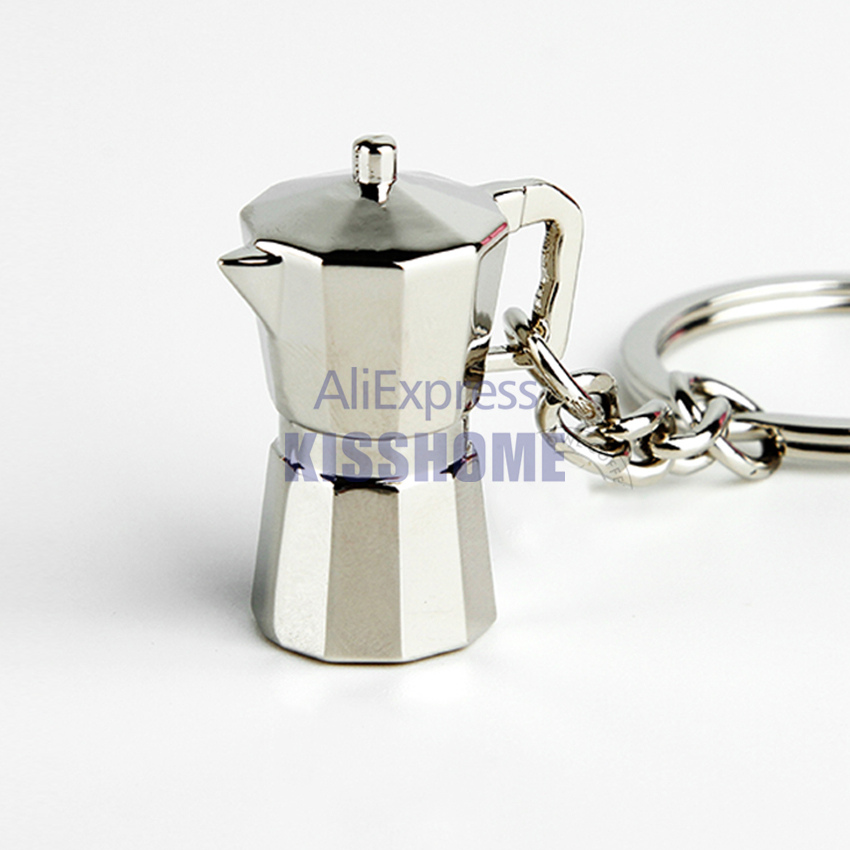 Barista Koffie Tamper Sleutelhanger - Espresso Accessoires - Draagbare Koffie - Metalen Handvat