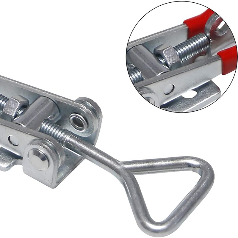 8Pcs Pull Latch Clamp,Adjustable Toggle Clamps Metal Draw Latch