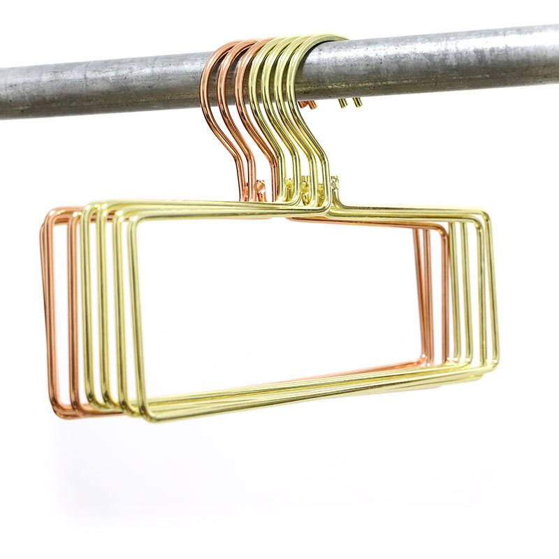 5 pc nordiska guld metall rund galge smidesjärn rund fyrkantig halsduk cool galge handdukstork halsduk handduk underkläder slips byxor rack