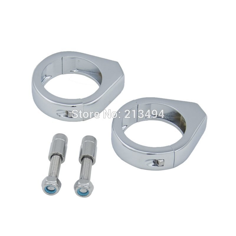 Kit de déplacement de clignotant de moto chromé 39mm, pinces de montage de fourche pour harley-davidson Dyna