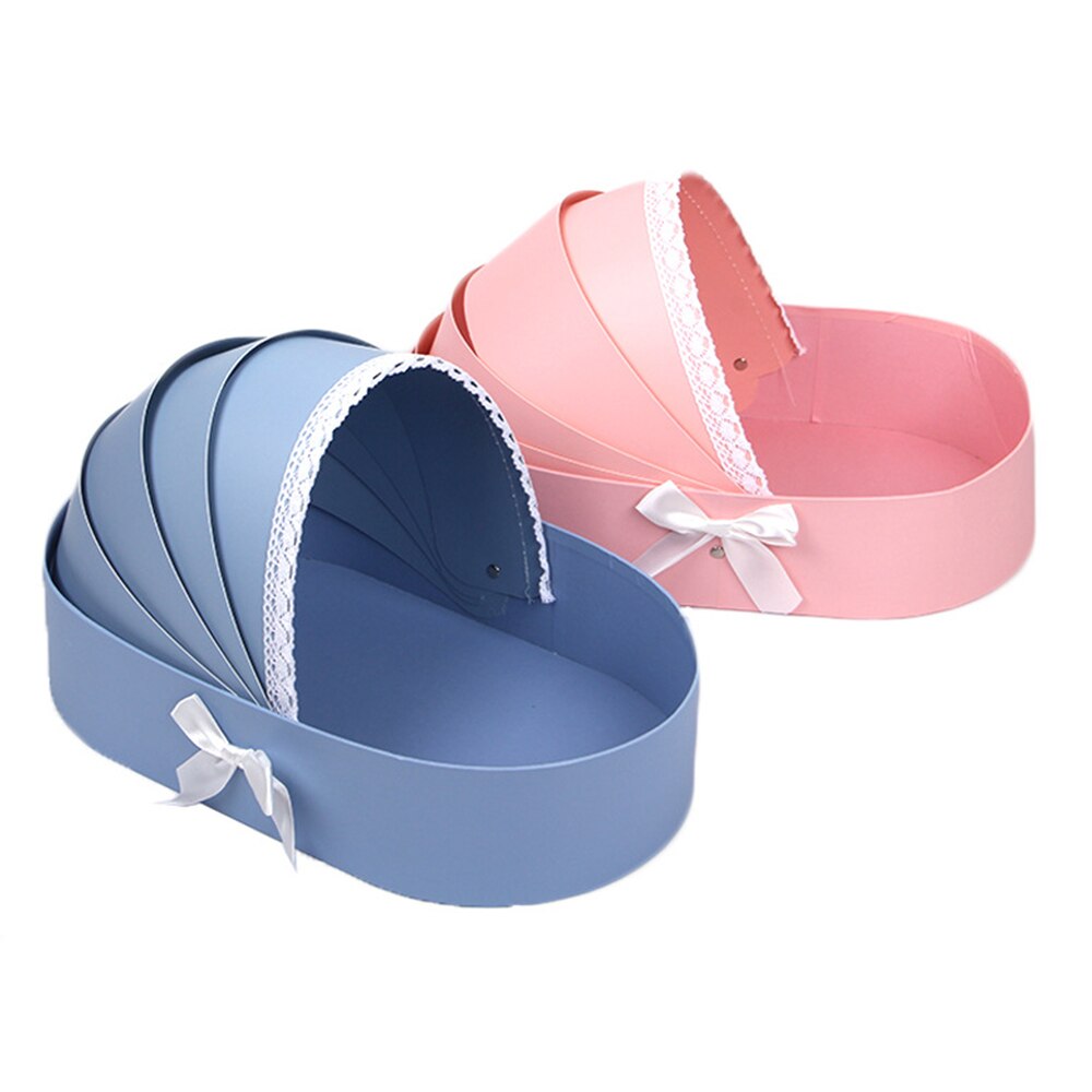 Cradle Flower Box Rose Flower Arrangement Basket Boxes Romantic Floral Flower Packing Boxes Wedding Home Decor