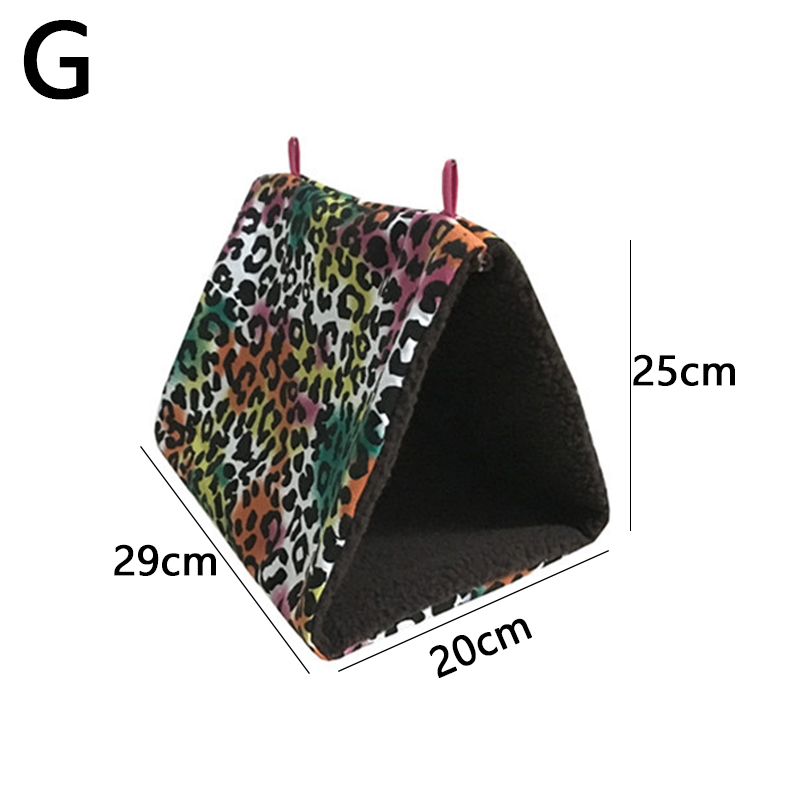 Warm Kooi Nest Tent Vogel Opknoping Cave Papegaai Schommel Speelgoed Kooi Nesten Papegaai Hangmat Vogel Opknoping Bed House Pluche winter: G-L