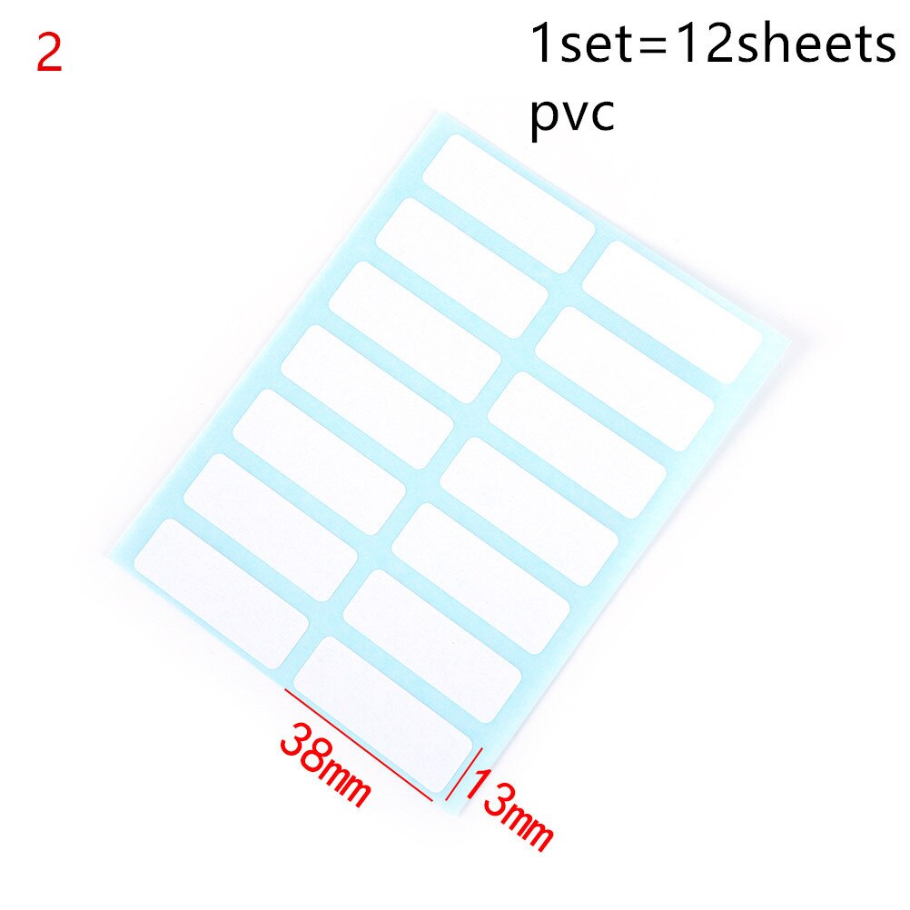 Self Adhesive Label Blank Note Label Bar Sticky White Writable Name Stickers Office School Stationery Supplies