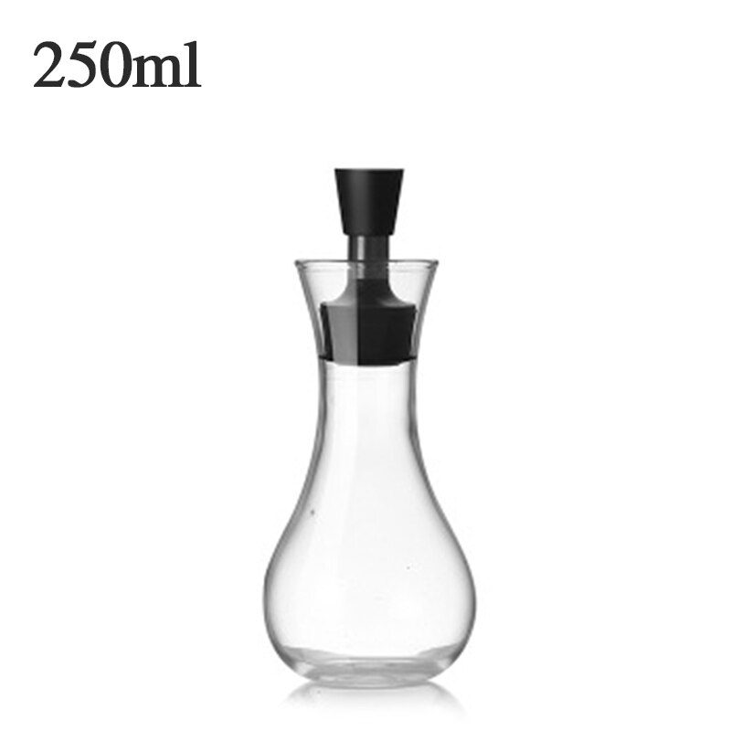 Glaskruetolja flaskor hällpip karaff olja vinäger dispenser flaska sås behållare köksredskap 250/500ml: 250ml