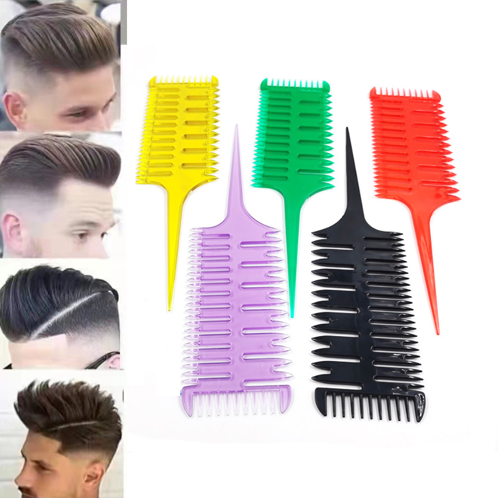 Hårfarvning kam vævning børste frisør kamme sektionering highlight kam salon styling værktøj barber tilbehør