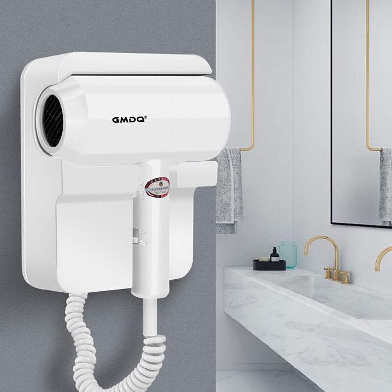 1300W home hotel bathroom hair dryer powerful hair dryer and cold air 220V wall-mounted hair dryer