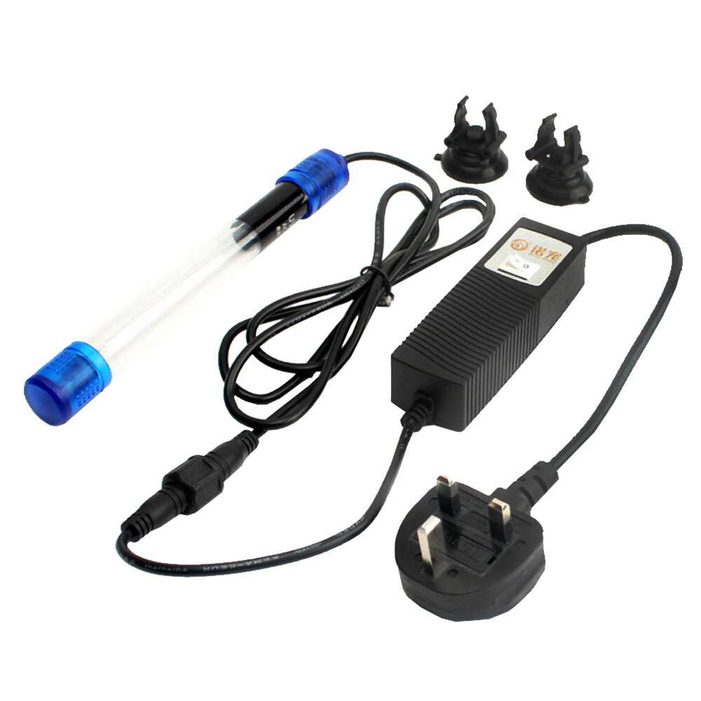 Aquarium Submersible Aquarium UV lampe germicide Quartz verre sous-marin purificateur temps stérilisateur ue/US/royaume-uni Plug animal de compagnie Supplie: Timing 5W US Plug