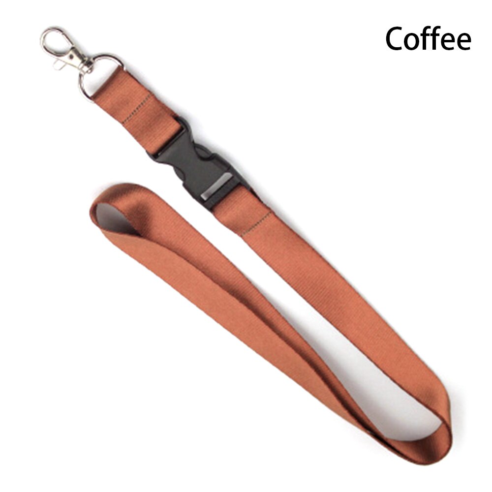 Moda kolorowe smycz na telefon osobowość smycz na szyje smycze klucze ID Card Gym pasek do telefonu komórkowego USB smycz na identyfikator liny kamery: Coffee