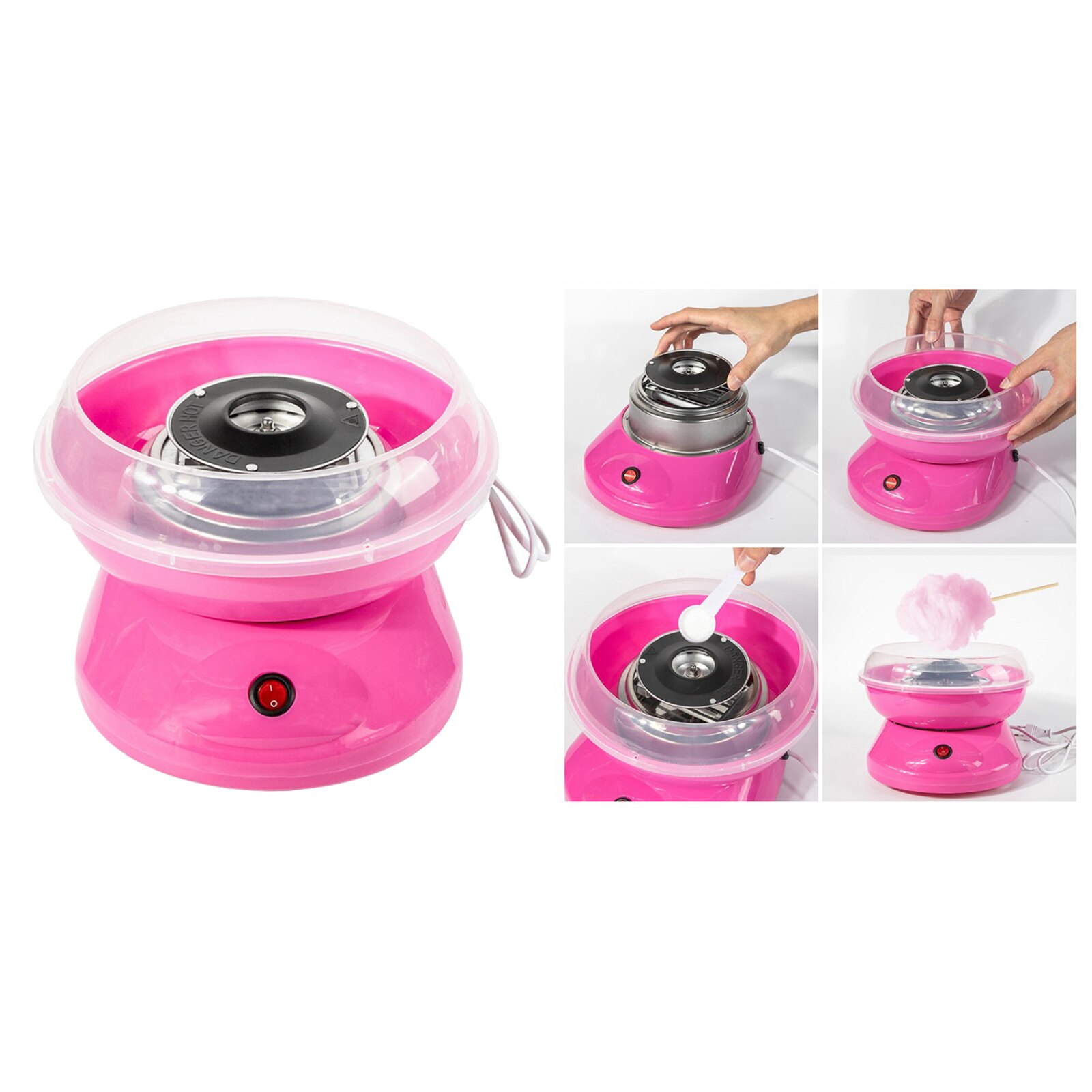 Mini Cotton Candy Maker Machine Floss Sugar Electric Carnival EU Pulg