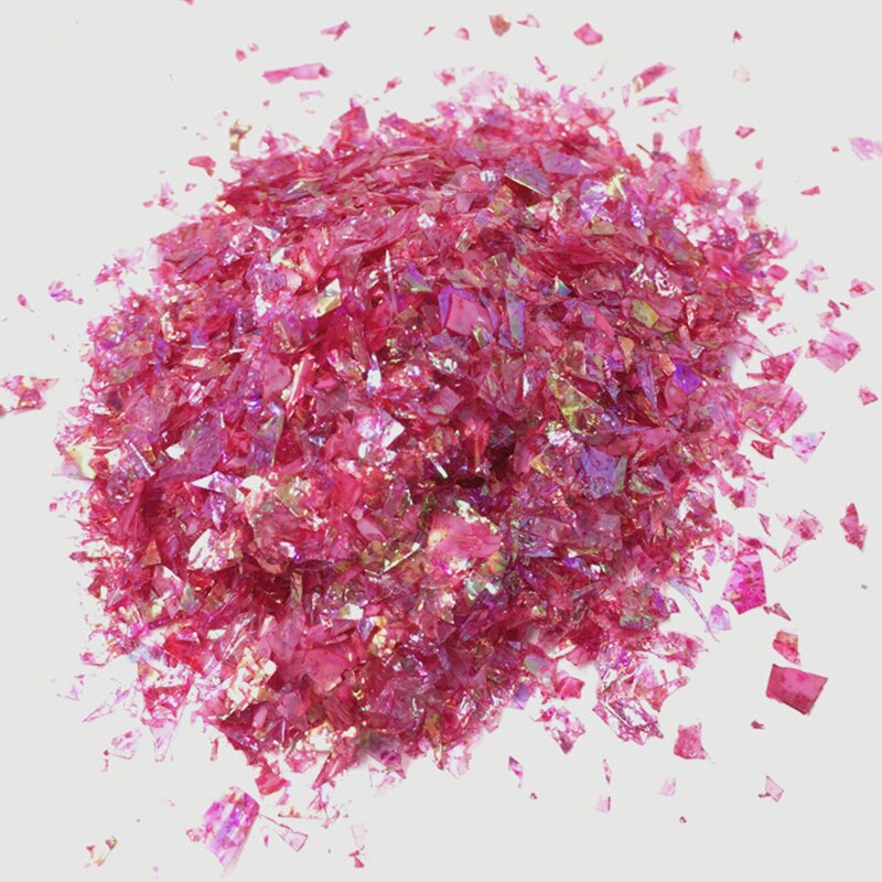 20 g / partia nieregularny papier powłoki cekiny żywica epoksydowa Craft materiały wypełniające kolorowe błyskotki brokat do majsterkowania rzemiosło żywiczne: Purple Red