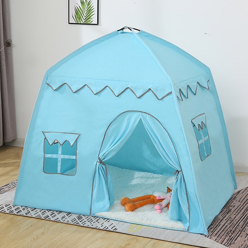 130*100*130cm Kids Indoor Outdoor Castle Princess Tent Bed Little Castle Princess Oversized House Folding Game Birthday: C