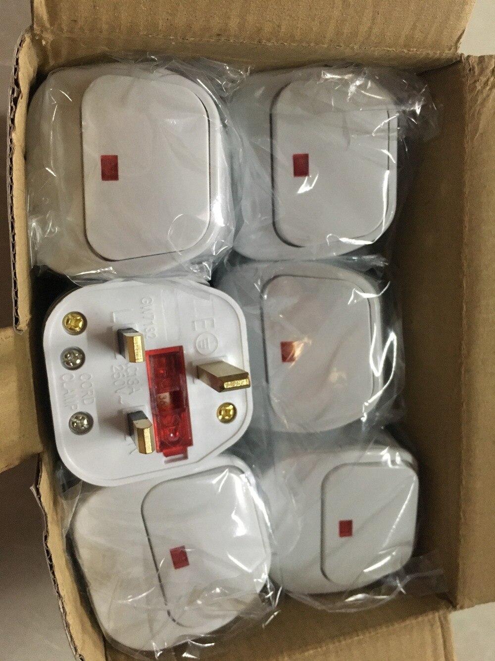 UK 3 Pin Switch 250V 13A AC Power Plug With Switch Male Electrical Socket Fused Connect Cord Overload Protection Adapter