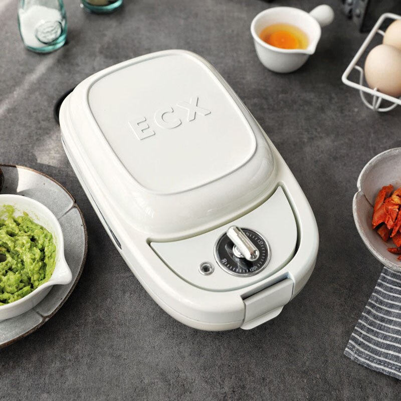 Kbxstart Multi-function Sandwich Maker Home Timer Breakfast Machine Double-sided Heating Non-stick Waffle Machine 220V