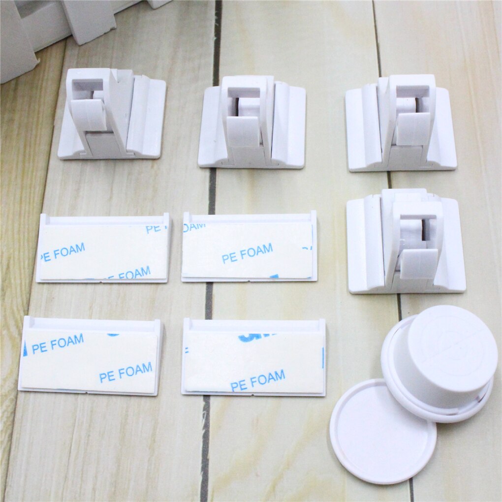 Baby Safety Cabinet Lock Children Protection Drawer Locker Invisible Door Supplies locks+key