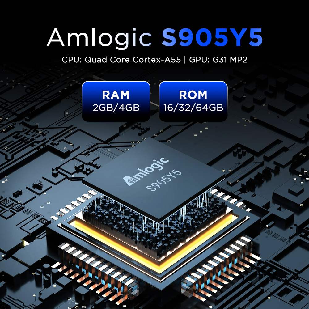 Tanix TX5 Amlogic S905Y5 Smart TV Android 14.0 TV Box BT 4K @ 60fps HDR10 + 2.4G e 5G Wifi6 4GB 32GB Set Top Box Media Player