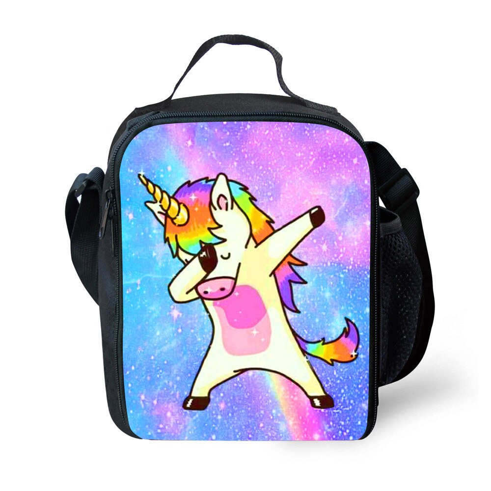 Cute Unicorn Party Insulated Lunch Bag Tote For Boy Kids Thermos Cooler Adults Food Pranzo Box: 5